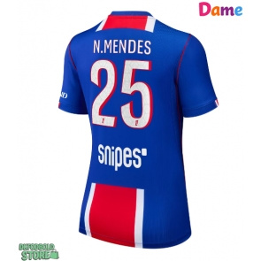 Paris Saint-Germain Nuno Mendes #25 Replika Hjemmebanetrøje Dame 2026-27 Kortærmet